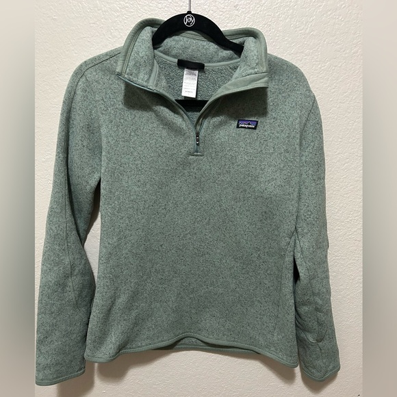 Patagonia Sweaters - Patagonia Better Sweater Quarter Zip Fleece Pale Green Women’s Medium (Tagged L)